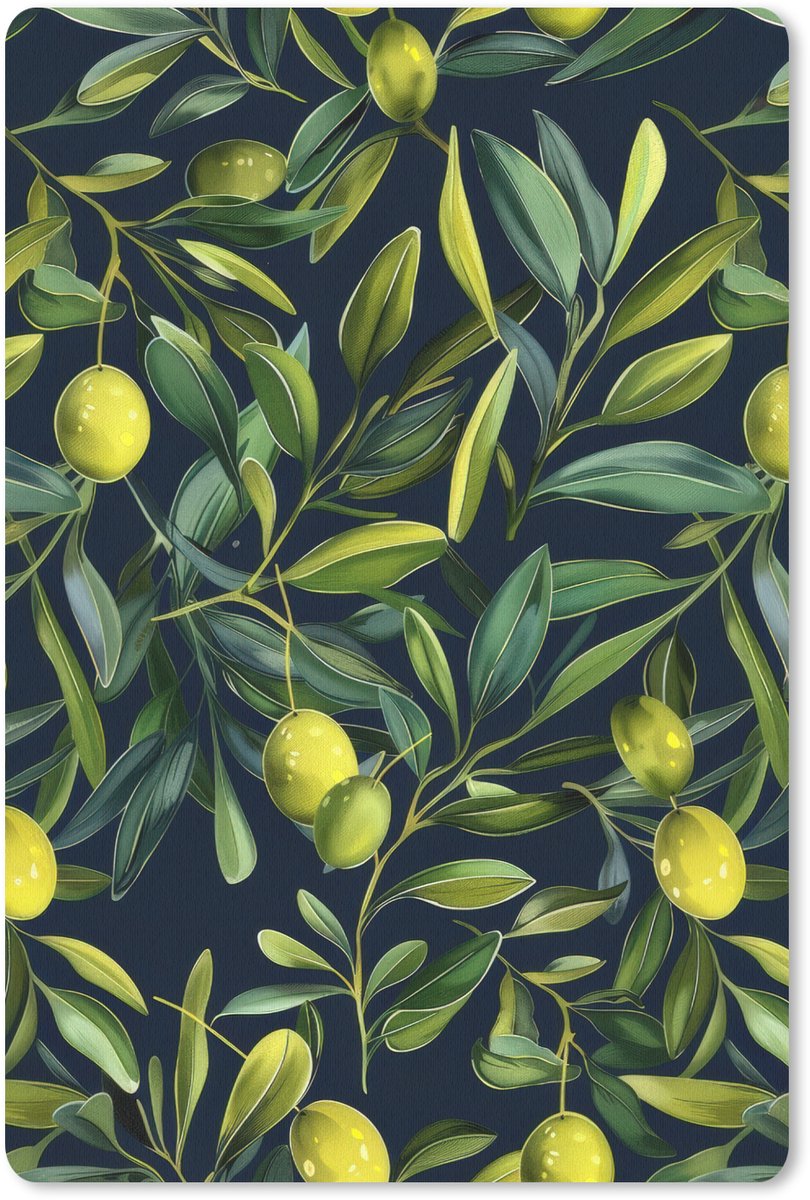 Muismat 18x27 cm - Mousepad Citroenen - Bladeren - Natuurlijk - Muismatten
