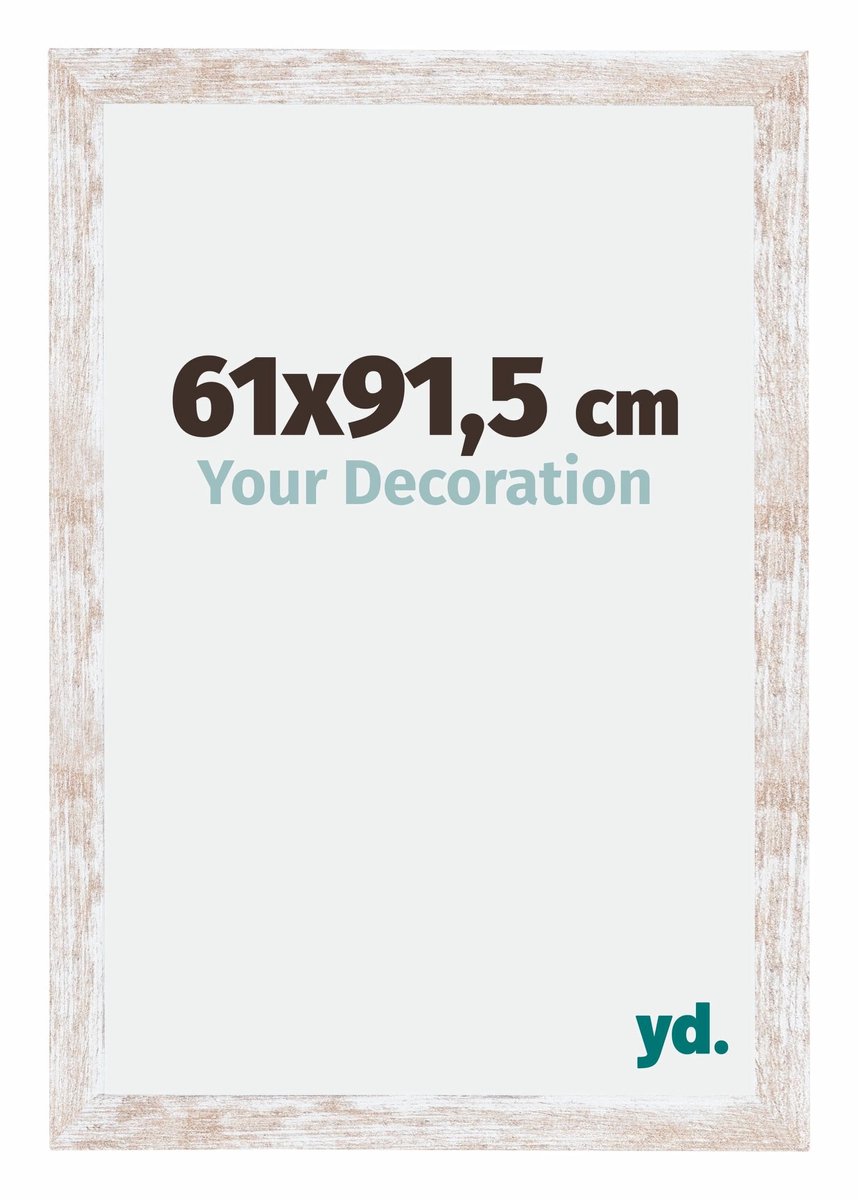 yd. Your Decoration - Fotolijst 61x91,5 cm - MDF - White Wash - Catania