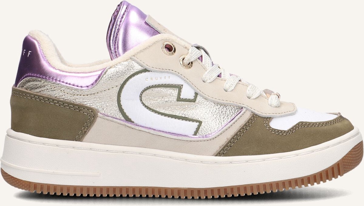 CRUYFF JUNIOR Campo Low Kid Sneakers Meisjes - Leren Sneaker - Groen - Maat 31