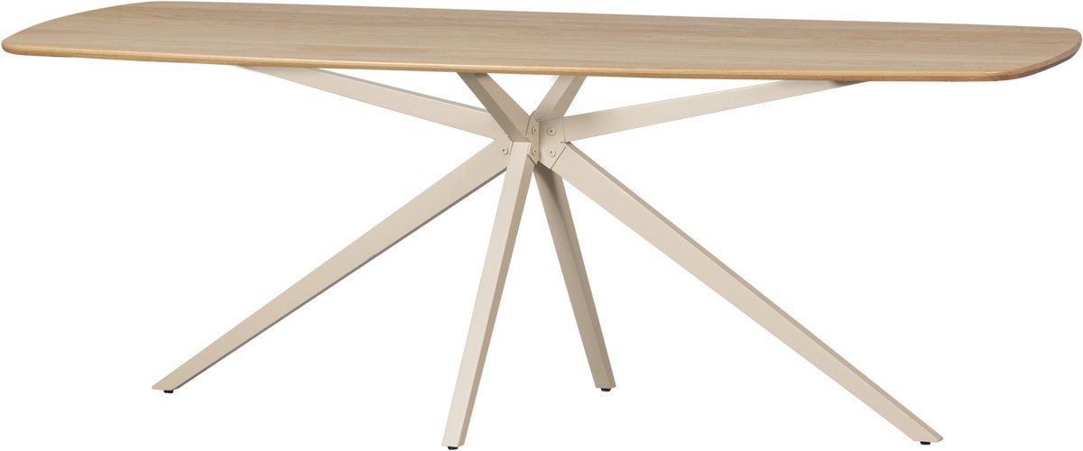 WOOOD Tablo Eettafel Deens Ovaal VJ 220 cm - Eikenhout - Transparant