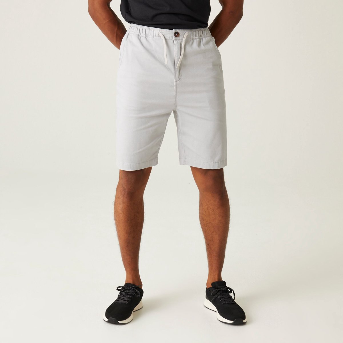 Shorts Heren Elastische Tailleband Uv-bescherming Voor Hiking Grijs