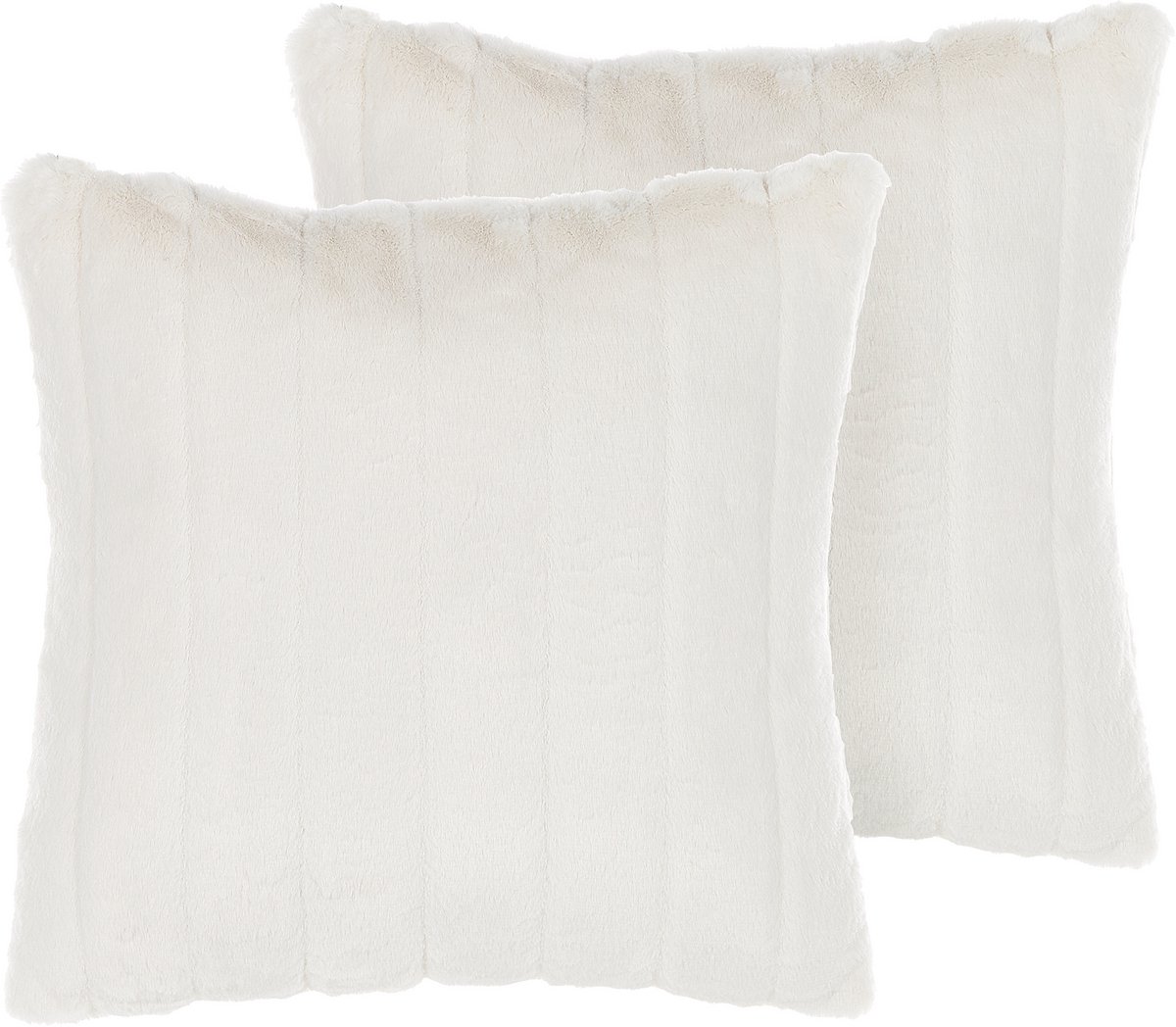 PUMILA - Sierkussen set van 2 - Wit - Polyester