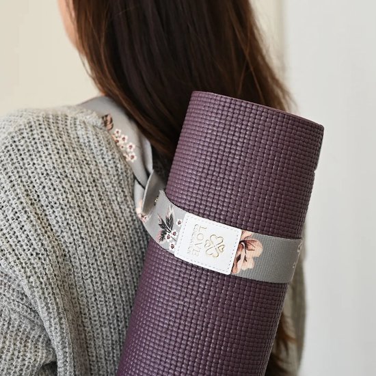 Love Generation - Yogamat Draagriem - Vintage Flowers van Love Generation — afbeelding 3