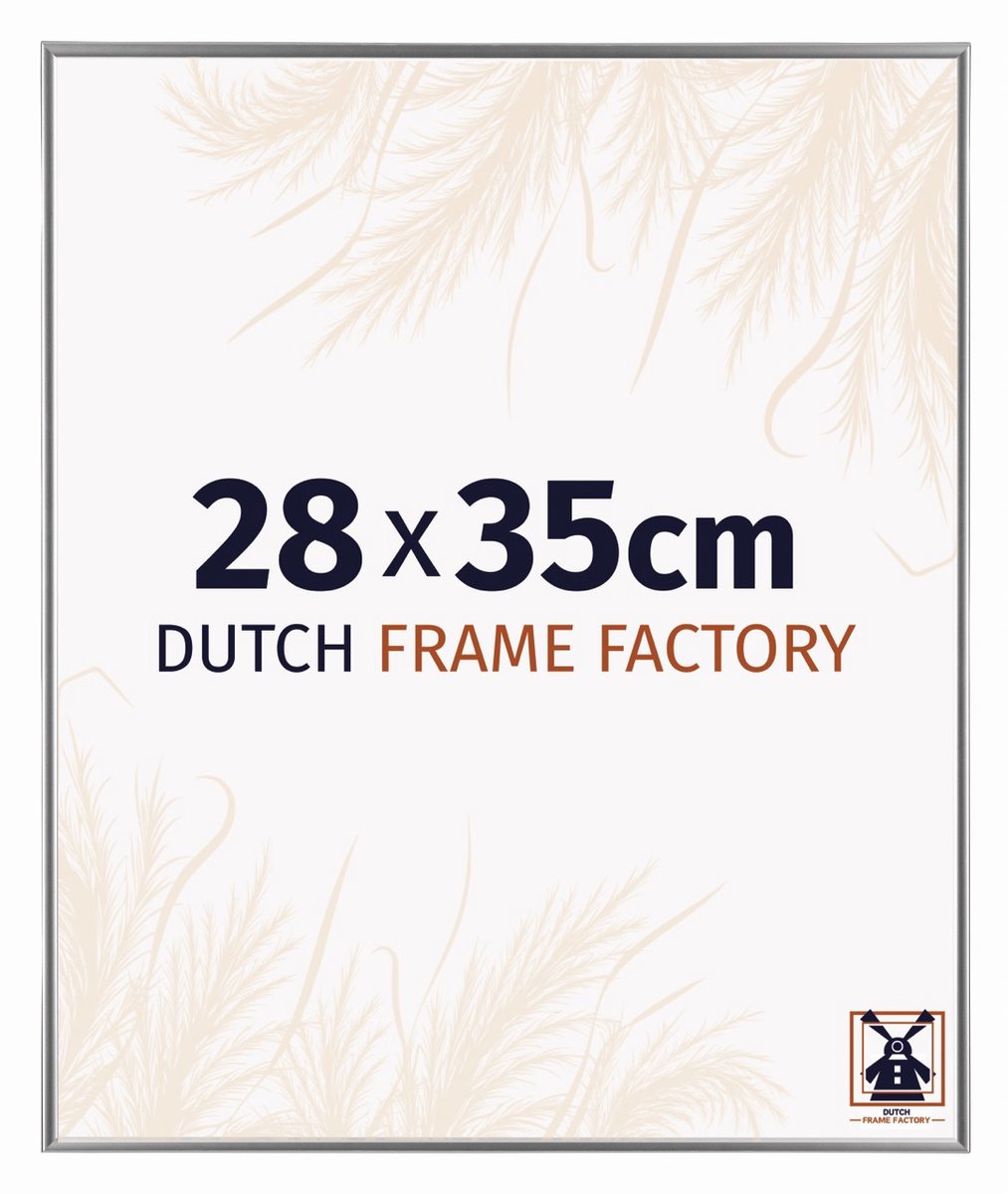 Dutch Frame Factory Fotolijst 28x35 cm - Kunststof - Zilver Hoogglans - Easy