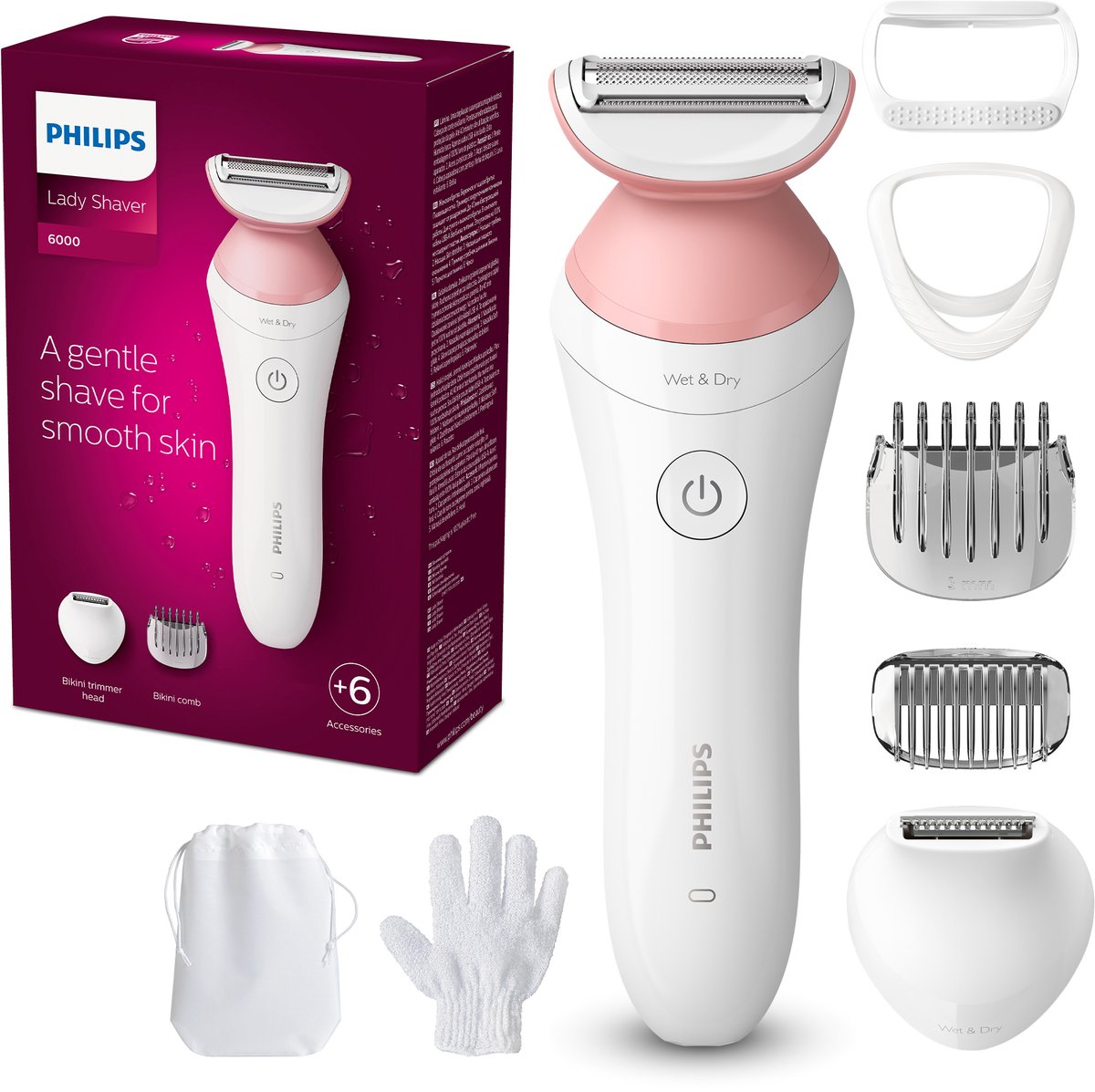 Philips series 6000 BRL146/00 - Ladyshave - Nat en droog