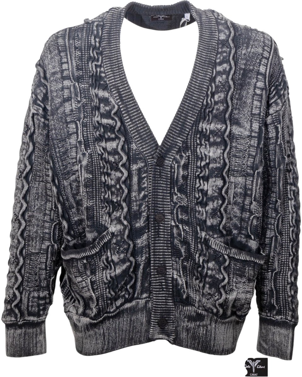 Carlo Colucci Heren Vest Zwart C11018/20