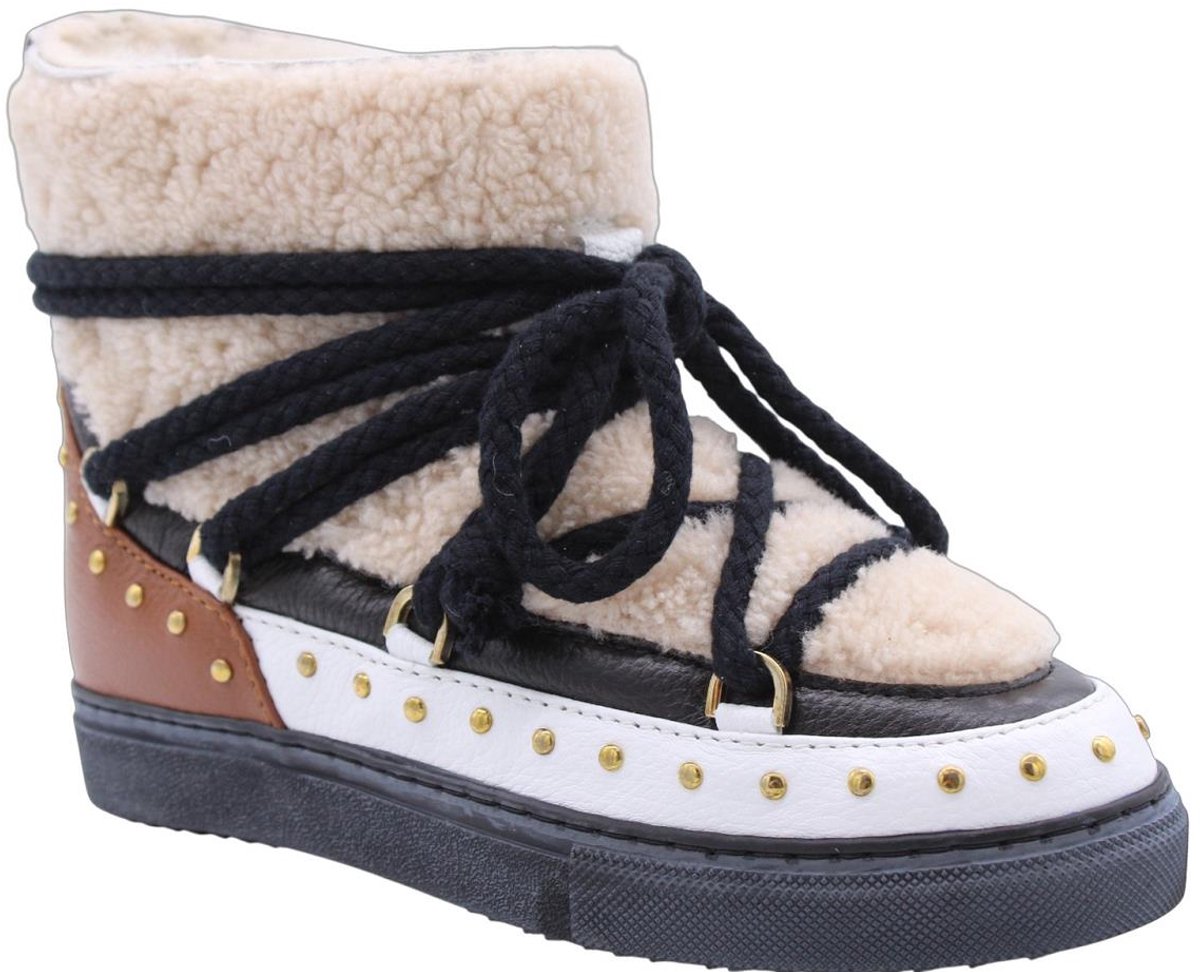Inuikii Curly Rock Laarzen - Lakleer - Dames - Cognac - Maat 39