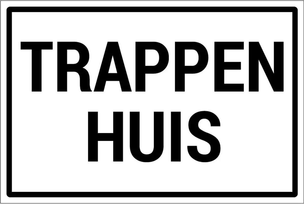 Trappenhuis sticker | 45 x 30 cm