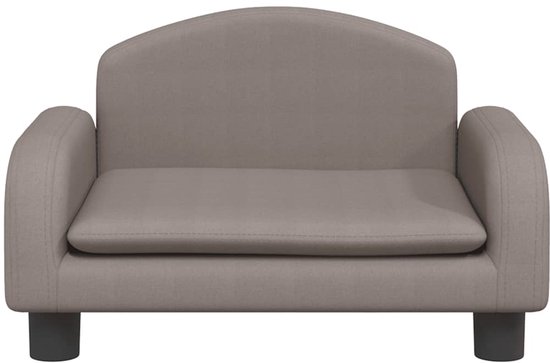 vidaXL - Kinderbank - 50x40x30 - cm - stof - taupe — afbeelding 5