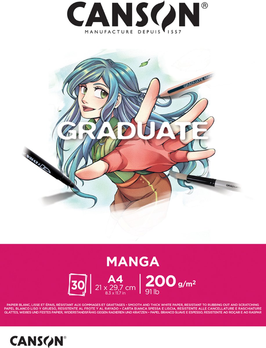 Canson Graduate Manga tekenblok A4