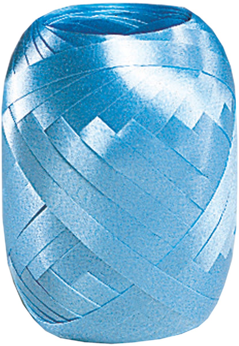 SUSY CARD krullint op eivormige bol, glad, 5 mm x 20 m, lichtblauw