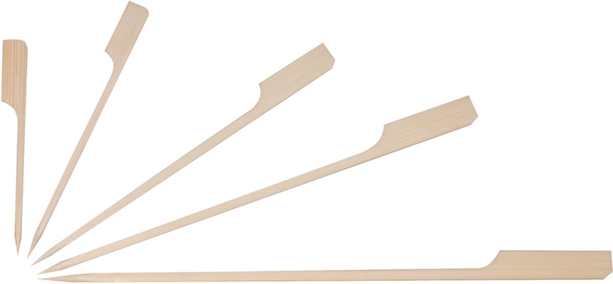 NATURE Star cocktailprikkers vlag bamboe 70mm 250 stuks