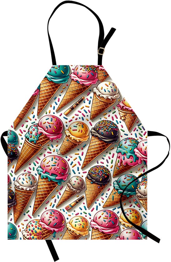 Tablier imperméable à motif de paillettes d'été New Bed Ice pour un usage quotidien et professionnel, 78 x 66 cm