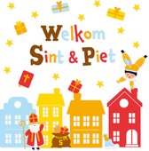 BTH - Raamstickers - Stickers - Sinterklaas - Sinterklaas Decoratie - Sinterklaas Versiering - Stickervel - Sint - 4X
