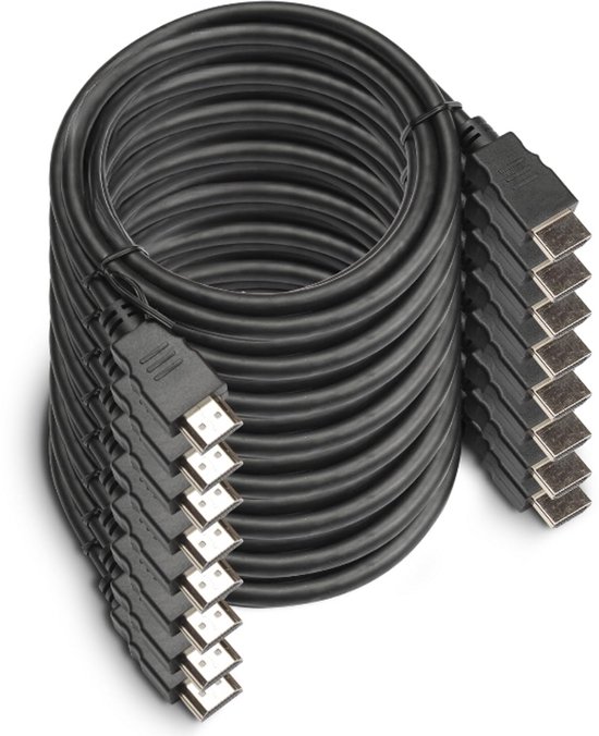HDMI-kabel 8-pack – Snelle HDMI-kabels voor 4K, 3D, Ethernet, ARC en ...