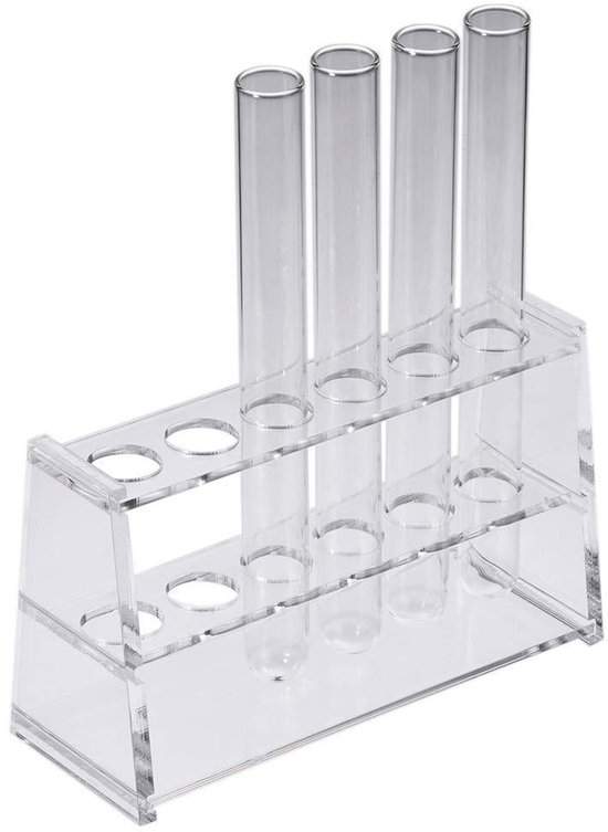 Support En Bois Pour Tubes à Essai 12 Emplacements - Porte-Tubes 25ml Sourcing Map