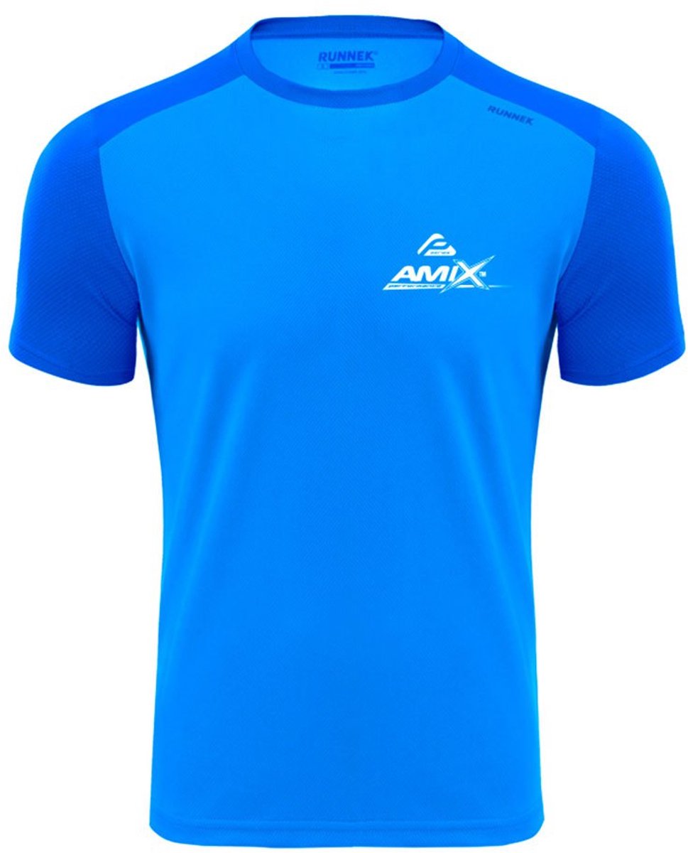 Amix Performance T-shirt Met Korte Mouwen Blauw M Man