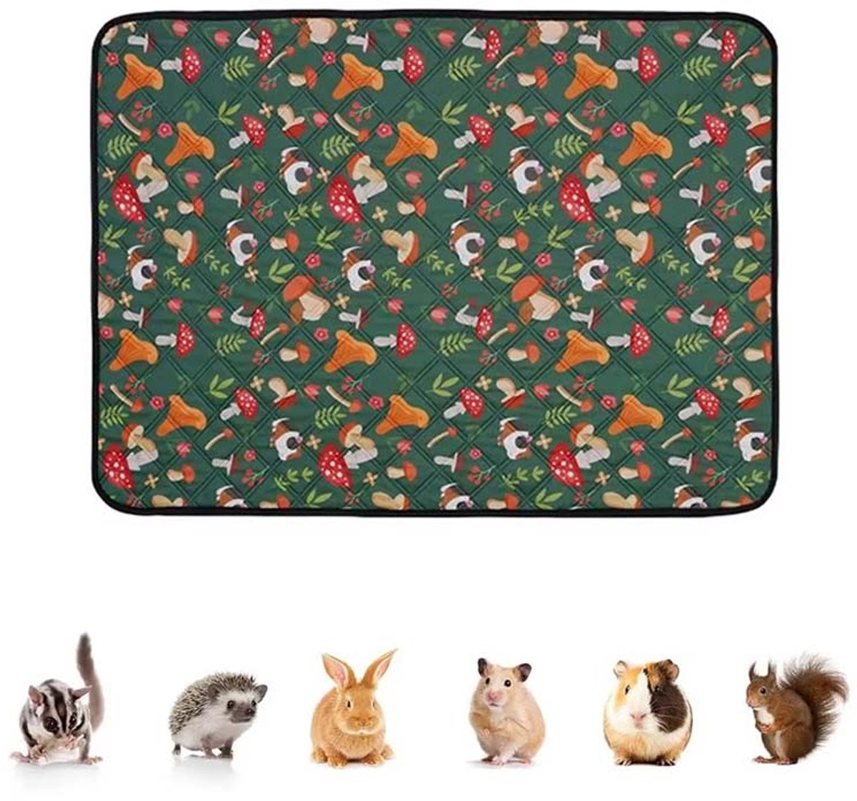 Herbruikbare Pads Voor Cavia’s – 61×45 cm – Wasbare En Superabsorberende Pads Kooimat – Lekvrije Urinemat Voor Konijnen, Hamsters En Cavia’S