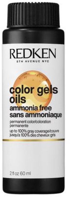 Flesje Redken Color Gels Oils, ammoniakvrij, permanente kleuring, 60ml.