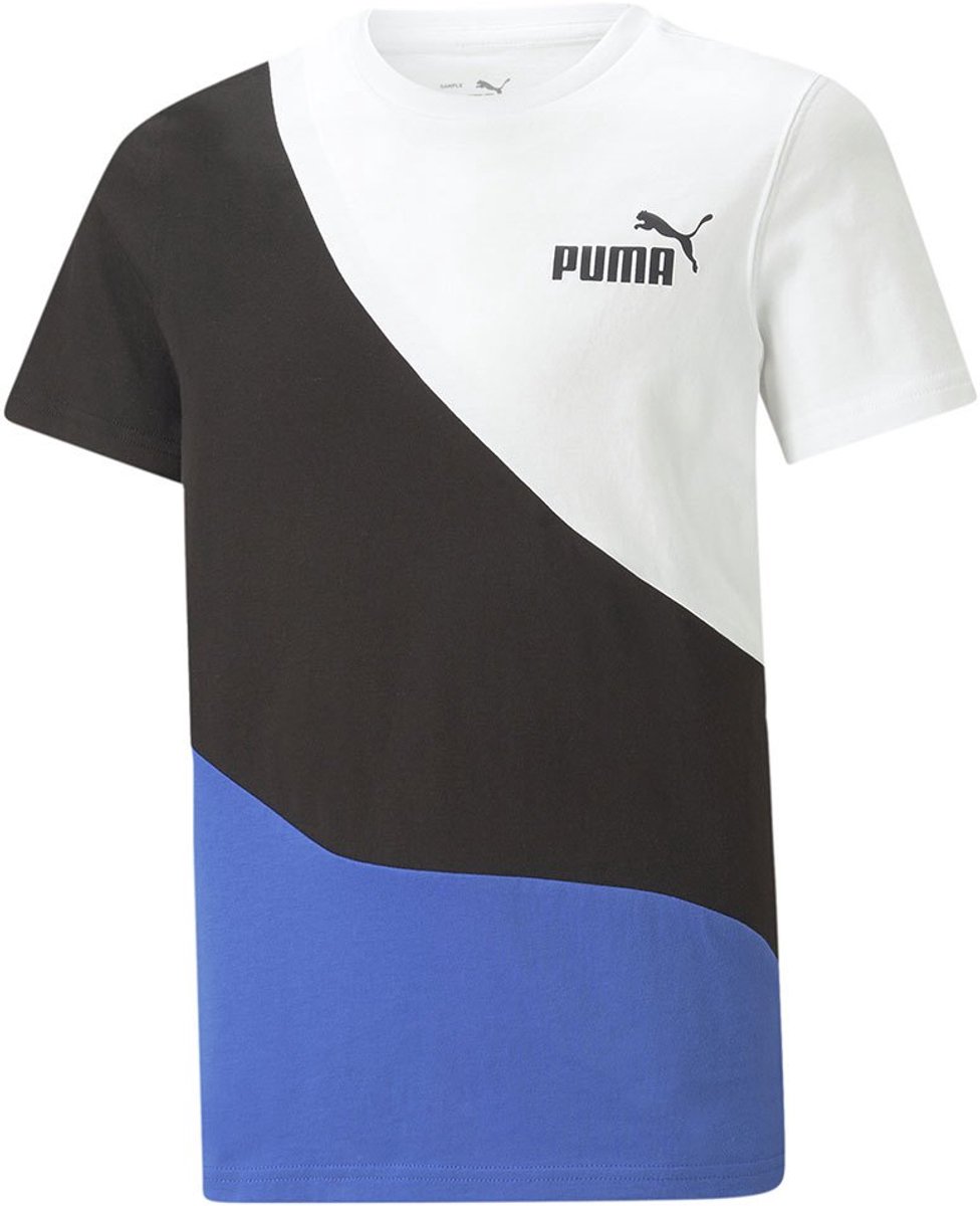 Puma Power Cat T-shirt Met Korte Mouwen 4-5 Years Jongen Royal Sapphire