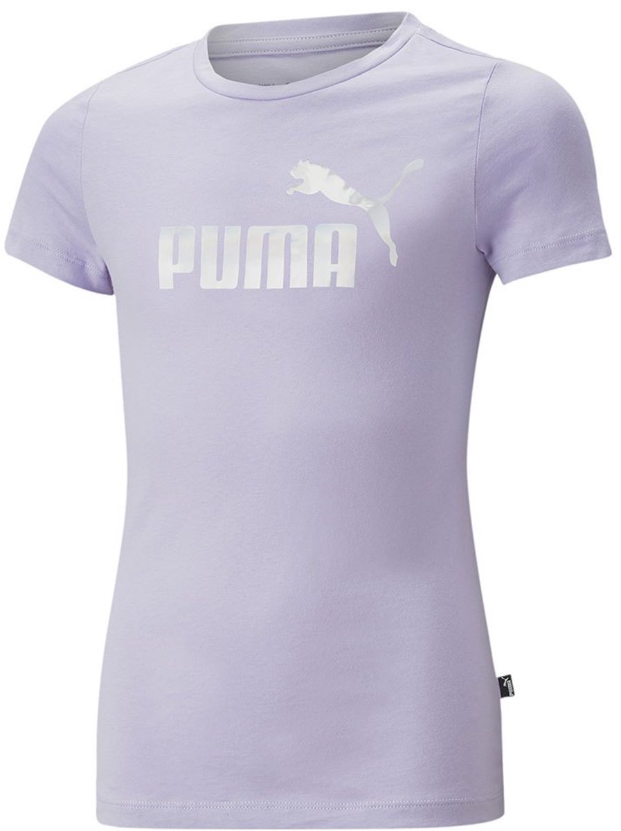 Puma Ess+ Nova Shine Logo T-shirt Met Korte Mouwen 4-5 Years Meisje Vivid Violet