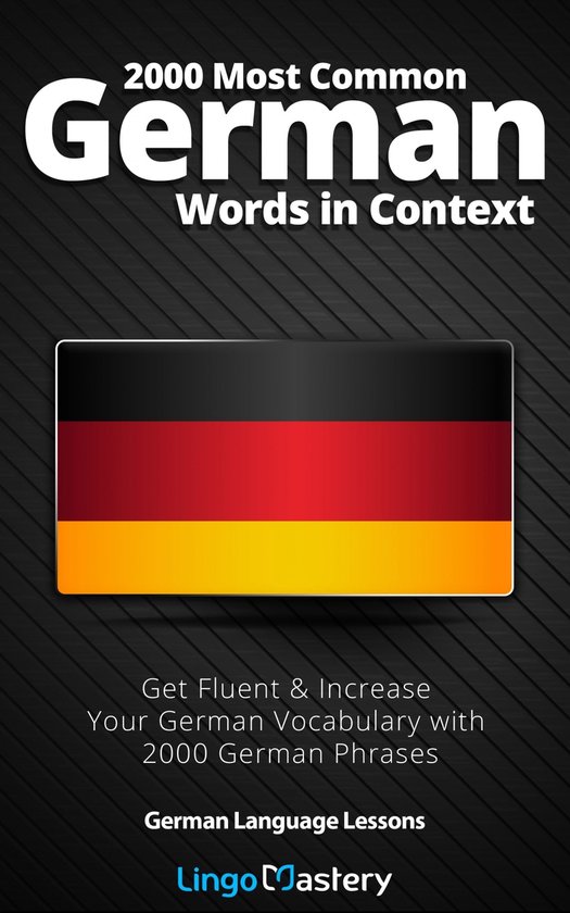 German Language Lessons - 2000 Most Common German Words in C ... - cover