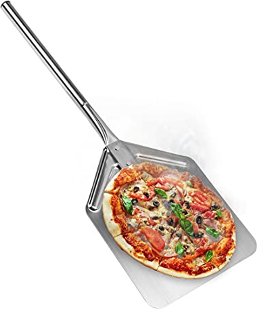 XXL Pizzaschop voor Thuis en Gastronomie - Roestvrij Staal, Afneembare Handgreep