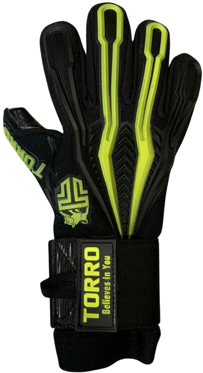 Torro Etto Gecko Keepershandschoenen - Negative Cut - DCL - Black/Fluo Yellow - Adults
