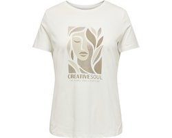 ONLY CARMAKOMA - CARCRUZ SS O-NECK REG TEE JRS Dames T-shirt