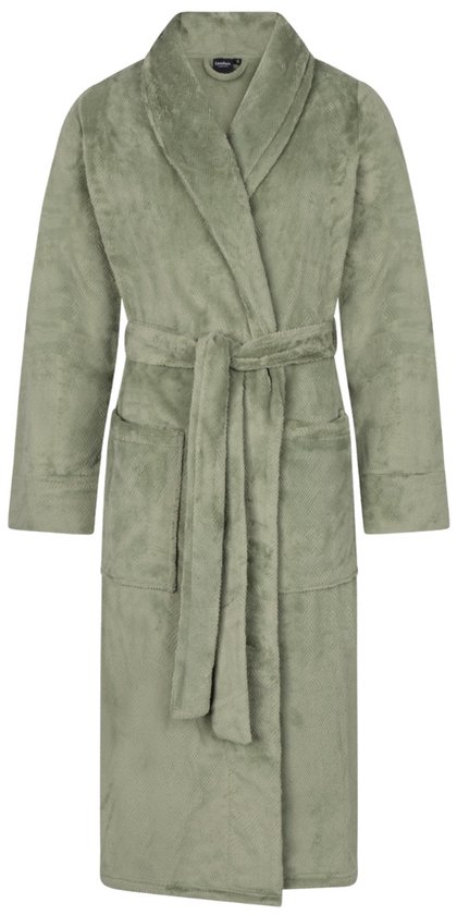 Linolux Fleece Badjas Lou Green XXL