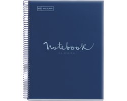 MIQUELRIUS collegeblok Notebook EMOTIONS, A4, lichtblauw, 80 vel