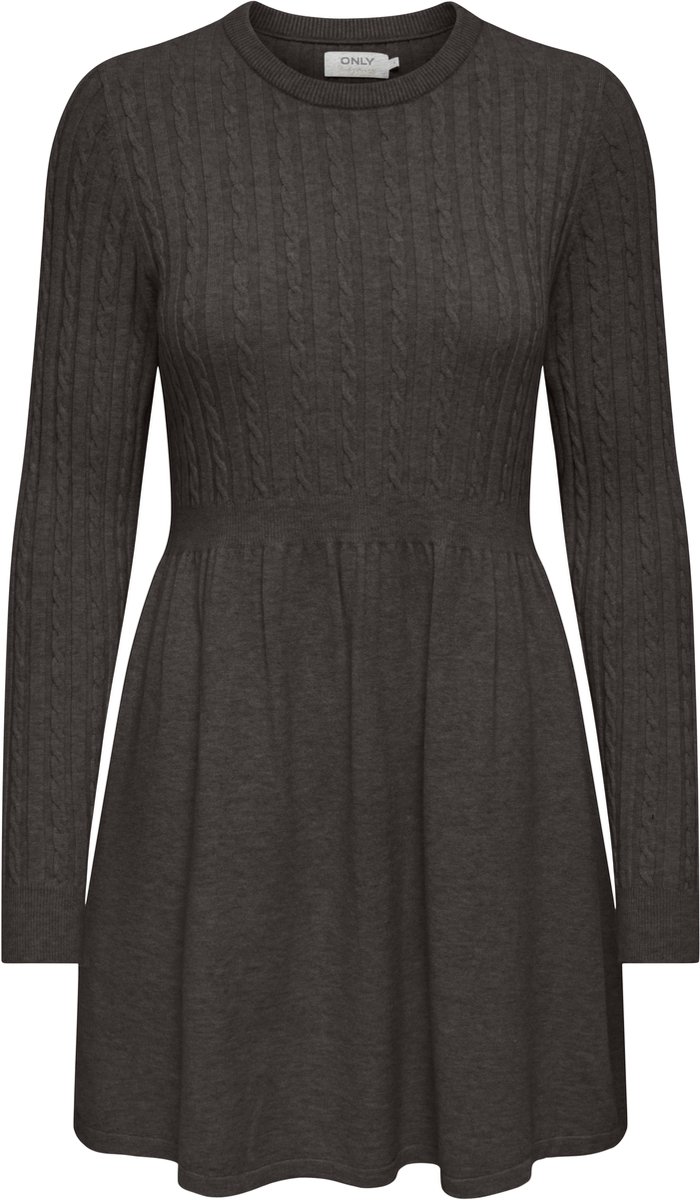 ONLY - ONLFIA LIFE LS CABLE DRESS KNT NOOS - Dames - Mini jurken