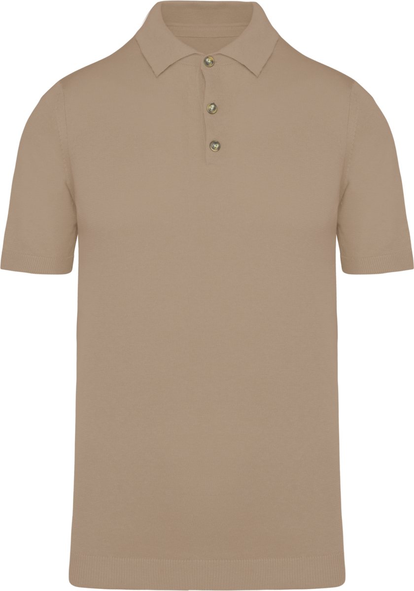 Spasso Ecologische tricot herenpolo SP203 - Wet Sand - XL