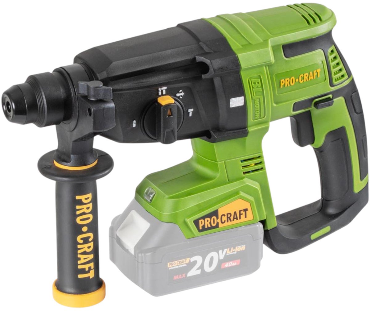 Procraft PHA40bb accu-boorhamer 20 V 2,6 J SDS plus Brushless Solo - zonder accu, zonder oplader