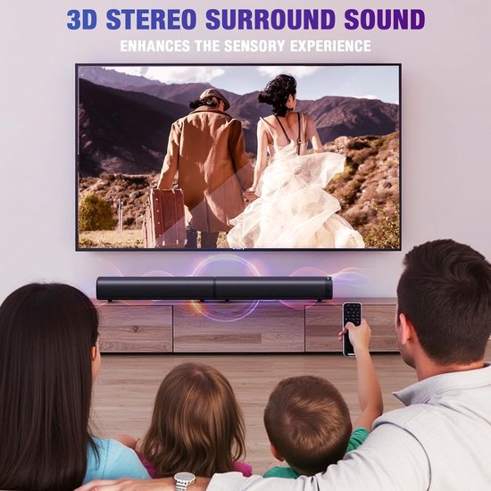 100W Soundbar voor Smart TV met Bluetooth 5.3 en Afneembare Torenluidsprekers - Home Cinema Surround Sound — afbeelding 5