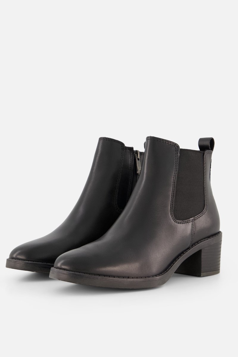 Marco Tozzi Chelsea Boots zwart Leer - Dames - Maat 37