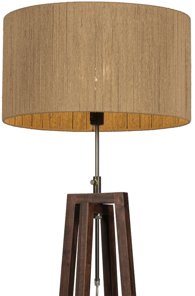 Lumidora Vloerlamp 31378 - LILLE - E27 - Bruin - Naturel - Hout - ⌀ 45 cm
