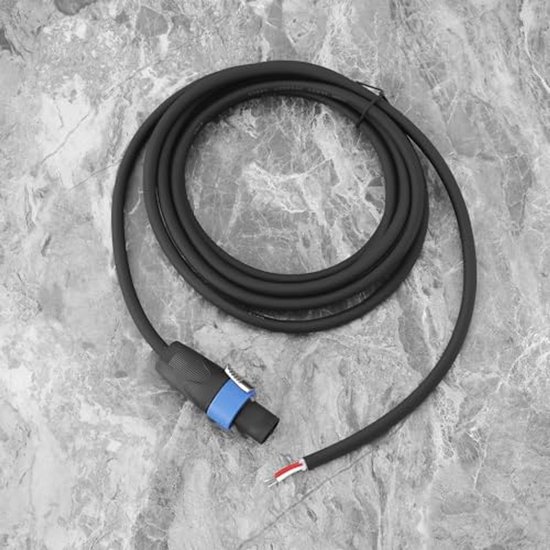 Cavo Altoparlante Speakon A Filo Nudo 2 Poli – OTOTEC 16AWG, Lunghezza 3m, Conduttori In Rame, Per DJ, Discoteca E Amplificatori Audio, Connettore Speakon Maschio