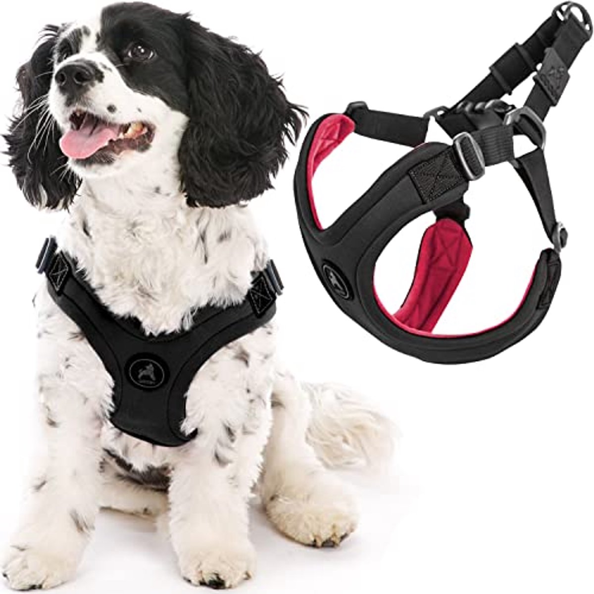 Verstelbaar Neopreen Sport Harnas voor Honden - Ontsnappingsvrije, Lichtgewicht en Comfortabele Hondentuig voor Medium en Kleine Honden