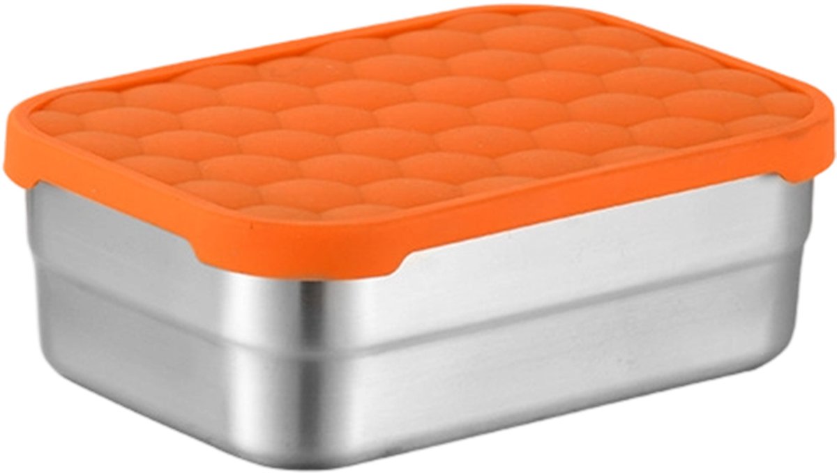QTTVBTNA -RVS snackbakjes voor kinderen – lekvrije en stapelbare snackdoosjes met siliconen deksel – herbruikbare lunchbakjes voor school, opvang en reizen – duurzaam en veilig