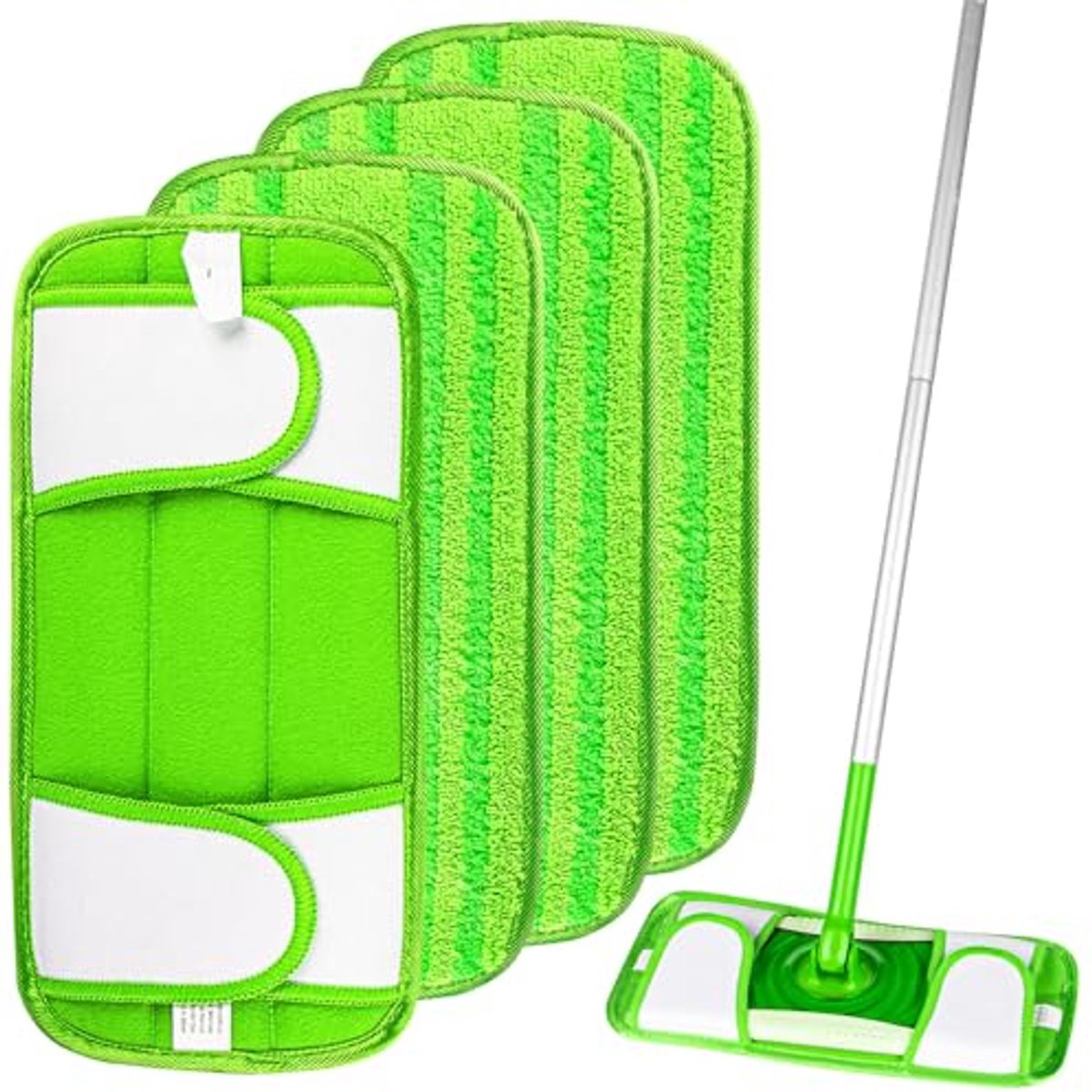 Herbruikbare microvezel dweil navulpads voor Flash Speedmop - 4 stuks