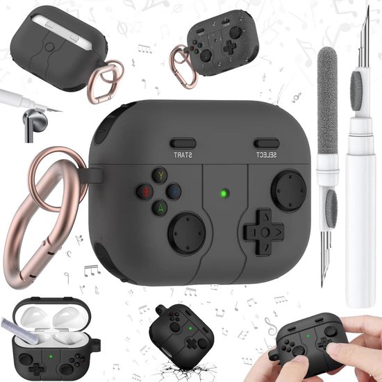 Ornarto Compatibel met Airpods Pro 3 Case (2025), Beschermende Vloeibare Siliconen Hoes voor Airpods Pro 3e Generatie met Lanyard Zachte Skin Voorkant LED Zichtbaar-Celadon