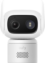 eufy Beveiliging Bedrade Cam C31, Wit, Kantelbare Beveiligingscamera, Binnen en Buiten, Duale Antenne, Kleurennachtzicht, Lokale Opslag, Geen Maandelijkse Kosten, IP66-Waterdicht, AI Mens/Voertuig/Huisdierdetectie, 24/7 Continue Opname