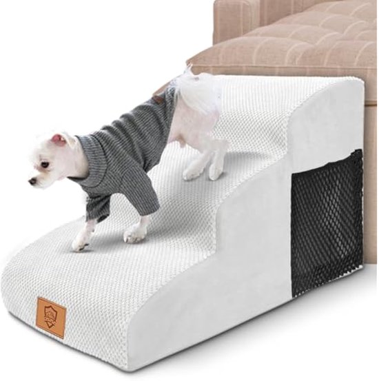 KSIIA Hondentrap voor kleine honden, 33 cm hoog, huisdiertrap met KSIIA Hondentrap voor kleine honden, 33 cm hoog, huisdiertrap met