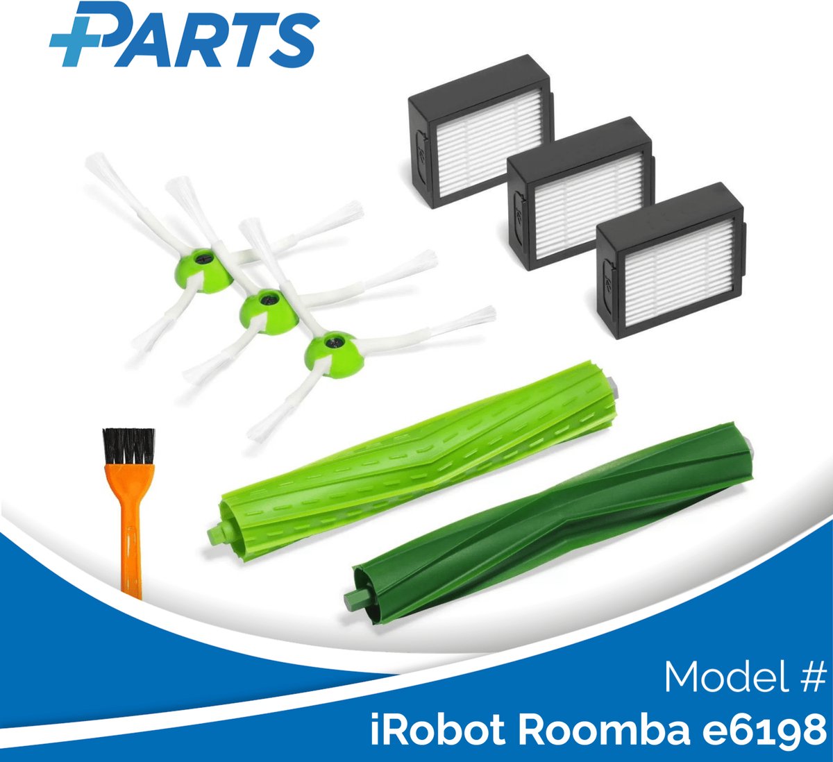 iRobot Roomba e6198 Onderhoudsset (Plus.Parts® alternatief voor 4624878 / 4639168)