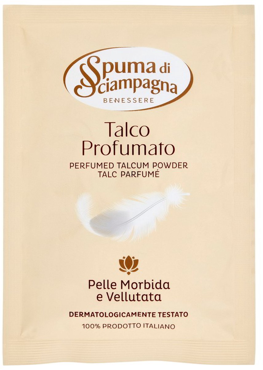 spuma di sciampagna talkpoeder navulling 75gr zakje