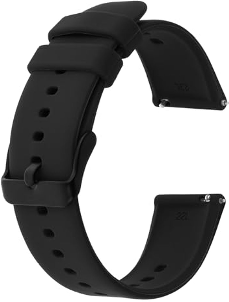 Waterdichte Siliconen Horlogeband met Snelsluiting - Vervangbanden voor Smartwatch en Sporthorloge