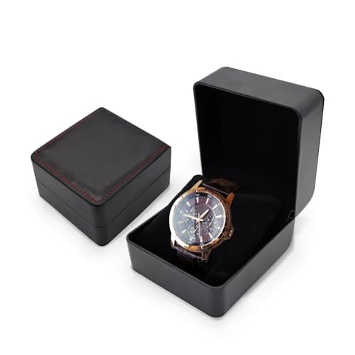 Watch Box met Verwijderbare Kussen voor Horloges - PU Leren Opbergdoos voor Slimme en Polshorloges