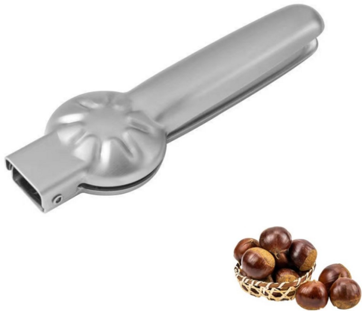 Notenkraker hazelnoten- Handheld Kastanje Peller - 1 stuks - Roestvrij staal, voor kastanjes 、Noot、 Schelpdier