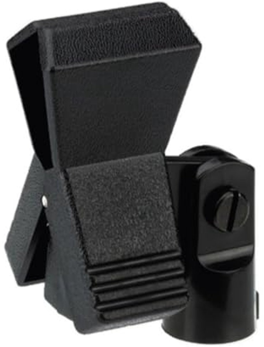 Microfoonklem met veermechanisme